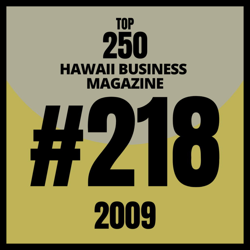 We Made the List!  HFA enters the Top 250 at #218 in Hawaii Business’ List of Companies