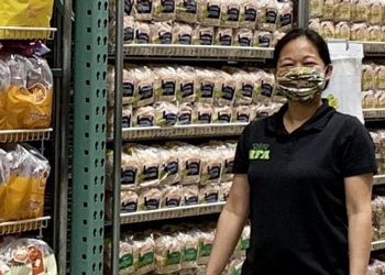 Staff with products