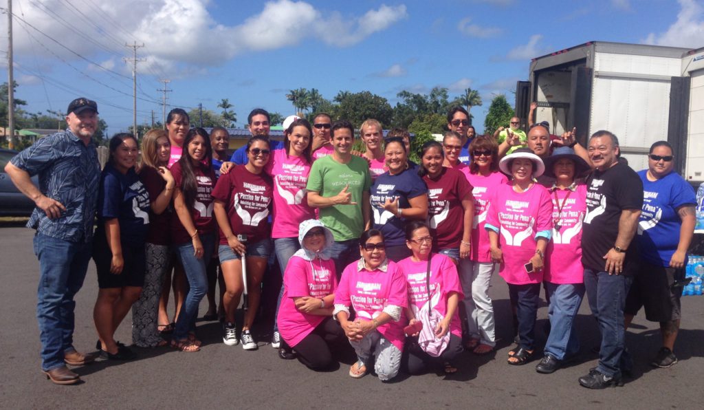 First Responder for food, ice and water after Hurricane Iselle